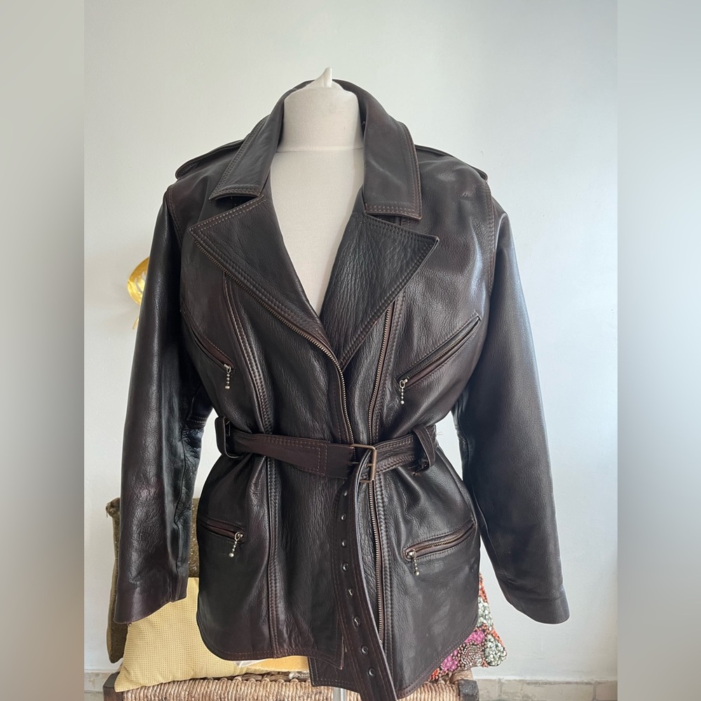 Genuine leather Jacket.